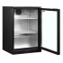 TEFCOLD - Arrière bar ventilé +2/+10°C 1 porte vitrée noir - DB126H