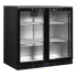 TEFCOLD - Arrière bar ventilé +2/+10°C 2 portes vitrées noir - DB201H