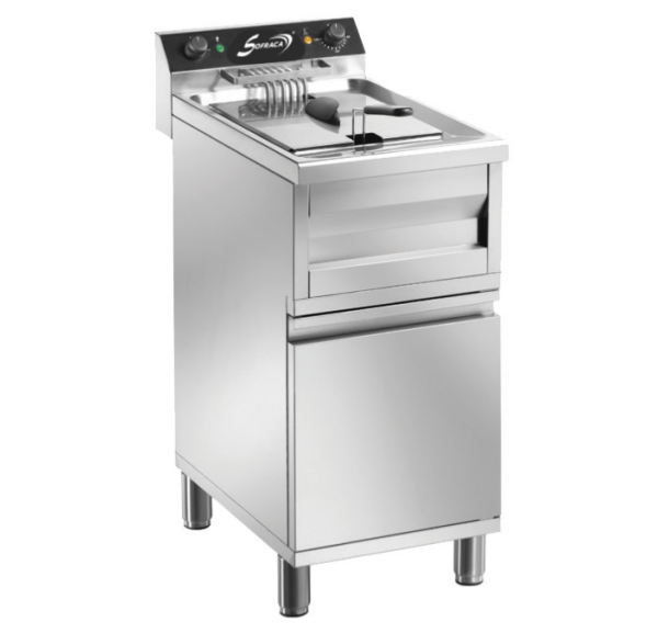 SOFRACA - Friteuse électrique 12 litres sur coffre 400V super puissante