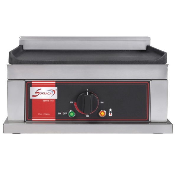 SOFRACA - Plaque à snacker simple et lisse spéciale hambugers 230 V