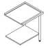 ELETTROBAR - Table entrée/sortie pour machines à paniers 500x500 ou 600x500