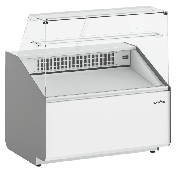 INFRICO - Vitrine réfrigérée de présentation de service arrière froid statique 1280 mm