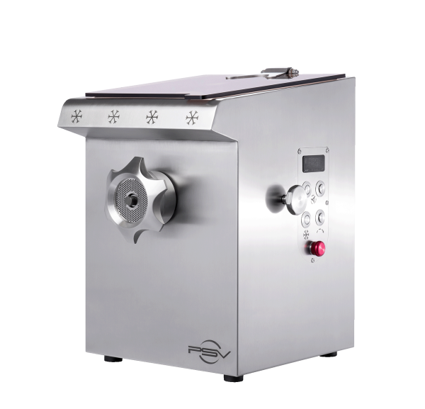 PSV - Hachoir à viande réfrigéré 600kg/h simple ou double coupe - DRC R98/R32