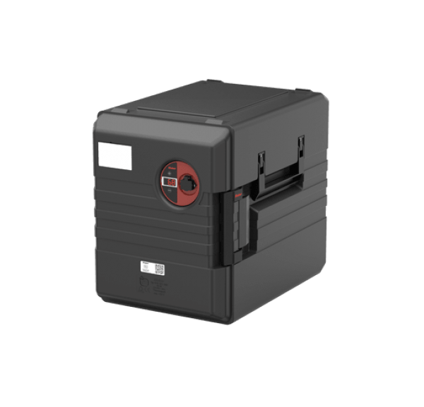 RIEBER - Conteneur de transport numérique chauffé de 52L corps et couvercle en polypropylène - THERMOPORT 1000KB-D NOIR