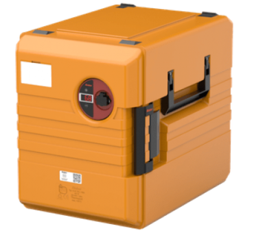 RIEBER - Conteneur de transport numérique chauffé de 52L corps et couvercle en polypropylène - THERMOPORT 1000KB-D ORANGE