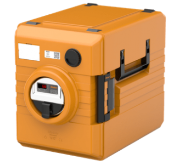 RIEBER - Conteneur de transport alimentaire chauffé de 52L corps et couvercle en polypropylène - THERMOPORT 1000K4.0 ORANGE