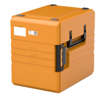 RIEBER - Boîte de transport alimentaire neutre de 52 litres corps et couvercle en polypropylène - THERMOPORT 1000K ORANGE