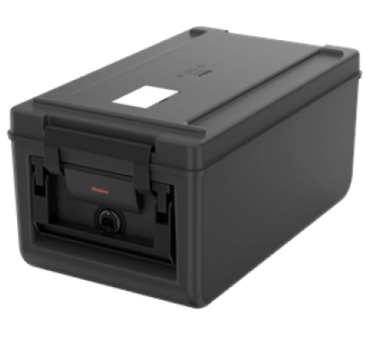 RIEBER - Boîte de transport alimentaire chauffée de 26 litres corps et couvercle en polypropylène - THERMOPORT 100KB NOIR