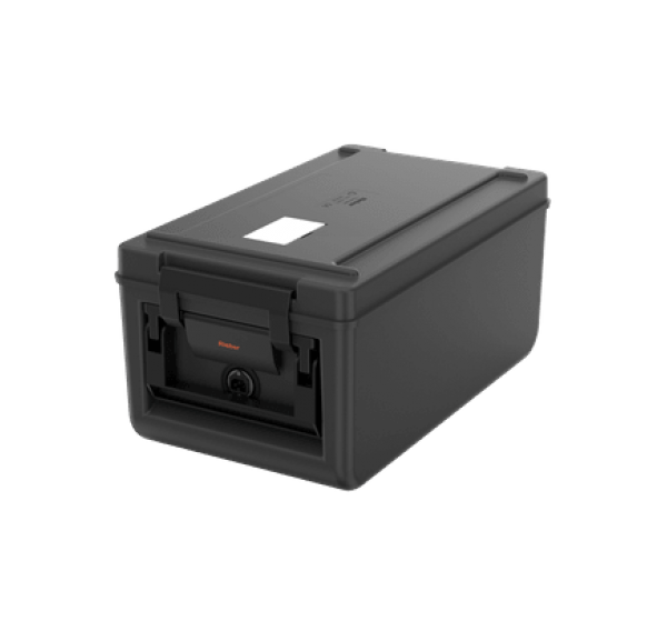 RIEBER - Boîte de transport alimentaire chauffée de 26 litres corps et couvercle en polypropylène - THERMOPORT 100KB NOIR