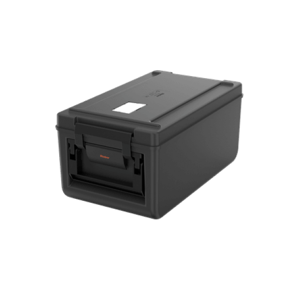 RIEBER - Boîte de transport alimentaire neutre de 26 litres corps et couvercle en polypropylène - THERMOPORT 100K NOIR