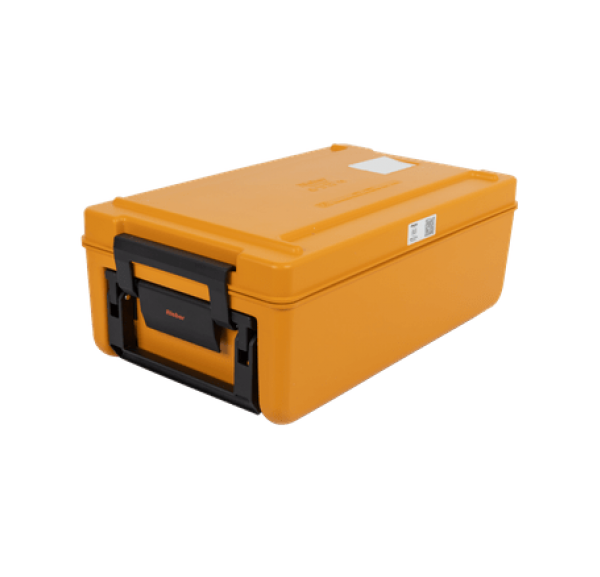 RIEBER - Boîte de transport alimentaire neutre de 11,7 litres corps et couvercle en polypropylène - THERMOPORT 50K ORANGE