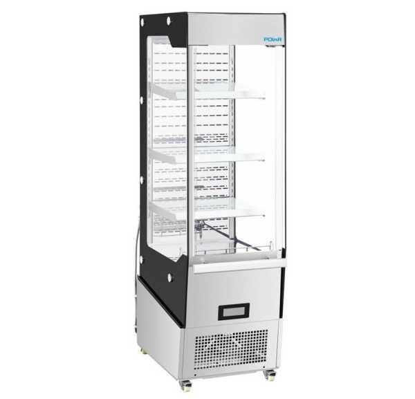 POLAR - Vitrine réfrigérée positive libre-service avec porte 220 litres - SLIMLINE SERIE G