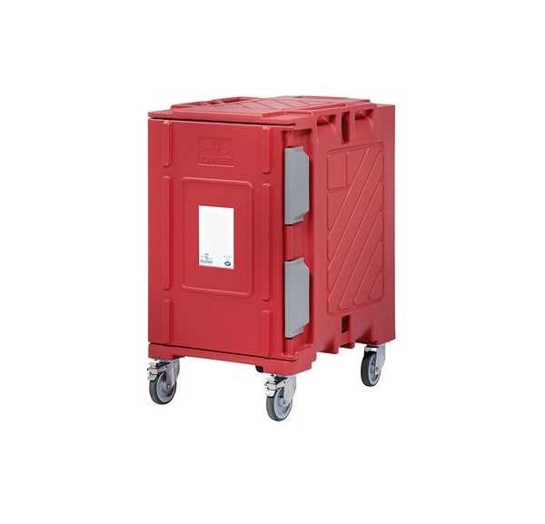 BOURGEAT - Conteneur isotherme multi-standard à ouverture frontale 1 module avec roues 173 litres 9 niveaux 600x400