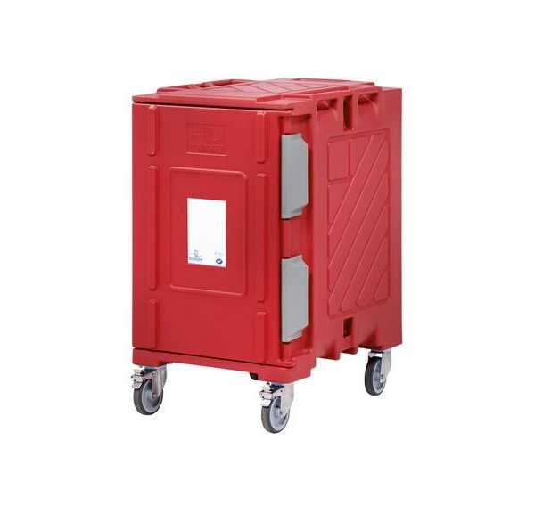 BOURGEAT - Conteneur isotherme multi-standard à ouverture frontale 1 module avec roues 173 litres 12 niveaux 600x400