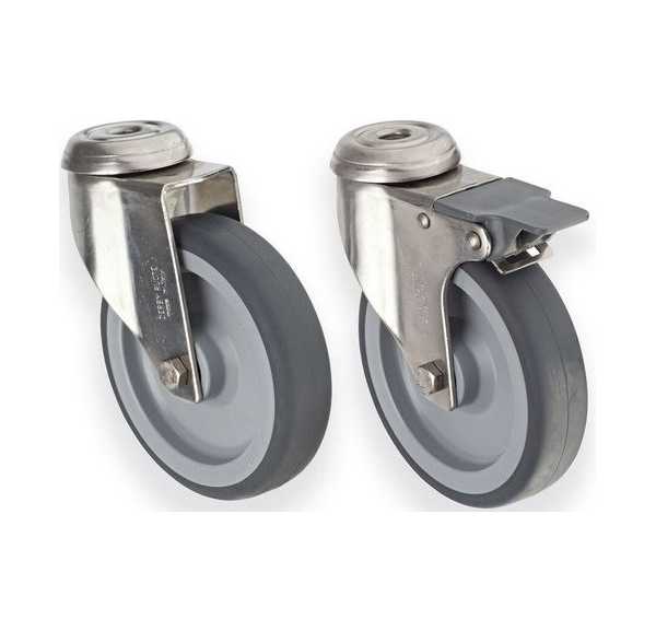 BOURGEAT - Jeu de 4 roues Ø125 mm