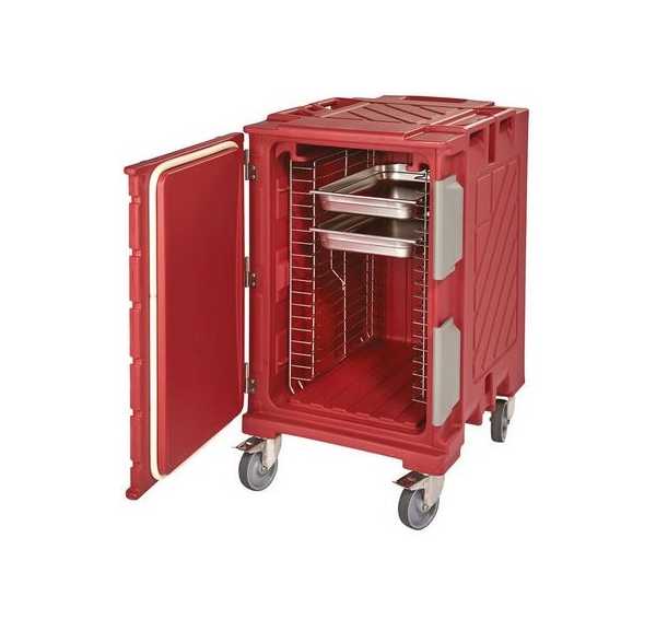 BOURGEAT - Conteneur isotherme multi-standard à ouverture frontale 1 module avec roues 173 litres 18 niveaux GN1/1