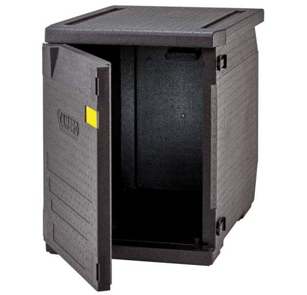 CAMBRO - Conteneur isotherme 155 litres 600x400mm sans glissières noir