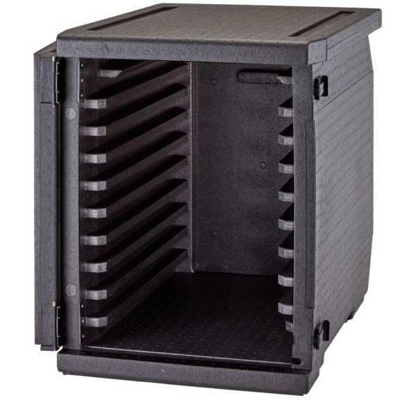 CAMBRO - Conteneur isotherme 9 x 600x400mm avec glissières noir
