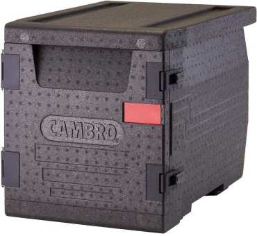 CAMBRO - Conteneur isotherme 4 x GN1/1 avec glissières noir
