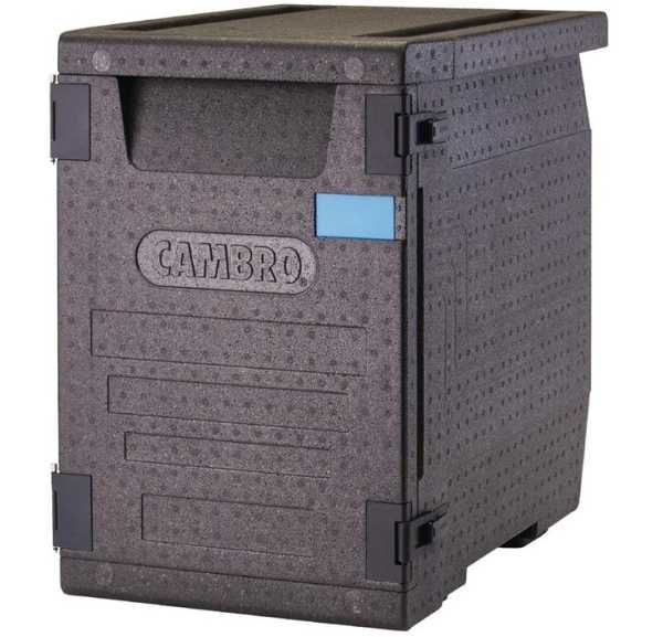 CAMBRO - Conteneur isotherme 4 x GN1/1 avec glissières noir