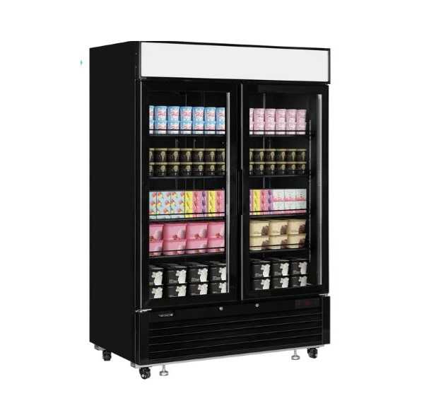 TEFCOLD - Armoire réfrigérée 2 portes vitrées chauffantes à fermeture automatique 1149 L - NF5000G