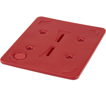 CAMBRO - Plaque chaude GN1/2 rouge feu polypropylène