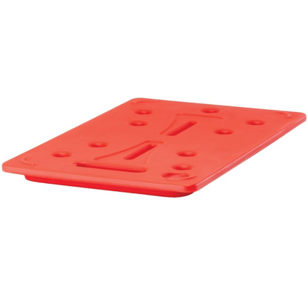 CAMBRO - Plaque chaude GN 1/1 rouge feu polypropylène