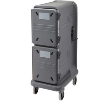 CAMBRO - Conteneur isotherme 8 x GN1/1 2 compartiments chauds gris anthracite