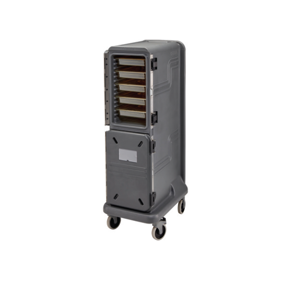 CAMBRO - Conteneur isotherme 10 x GN1/1 1 compartiment chaud (en haut) et 1 froid (en bas) gris anthracite