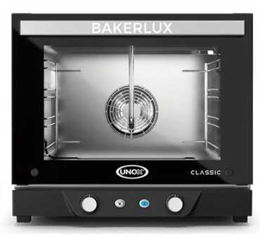 UNOX - Four à convection 4 niveaux 460x330 mm avec humidificateur électrovanne - BAKERLUX CLASSIC MANUAL