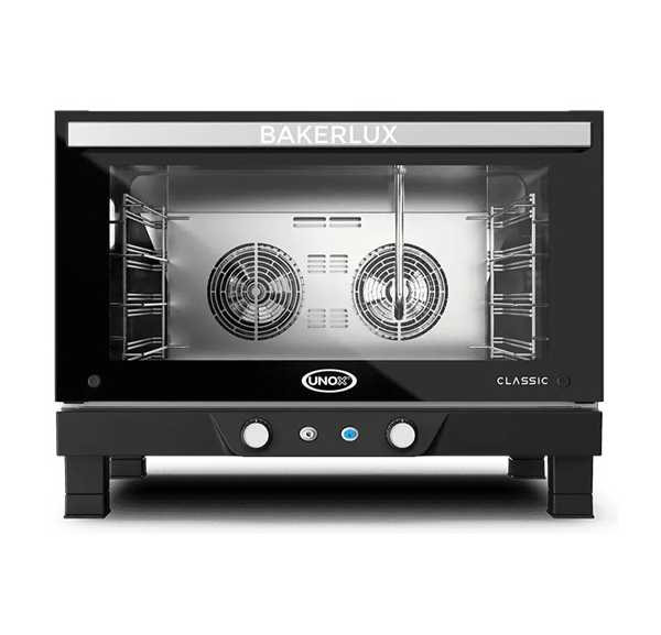 UNOX - Four à convection 4 niveaux 600x400 mm avec humidificateur électrovanne ouverture haut bas - BAKERLUX CLASSIC MANUAL