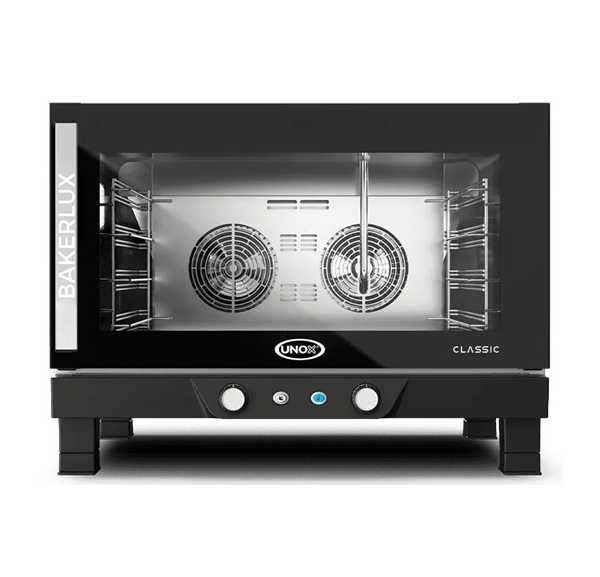 UNOX - Four à convection 4 niveaux 600x400 mm avec humidificateur pompe ouverture gauche droite - BAKERLUX CLASSIC MANUAL