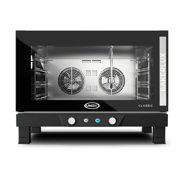 UNOX - Four à convection 4 niveaux 600x400 mm avec humidificateur pompe ouverture droite gauche - BAKERLUX CLASSIC MANUAL