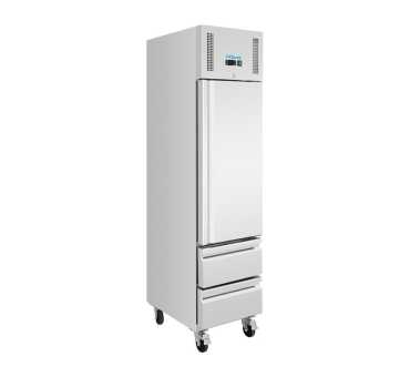 Armoire réfrigérée positive GN slimline 1 porte 2 tiroirs Polar série U 292 L