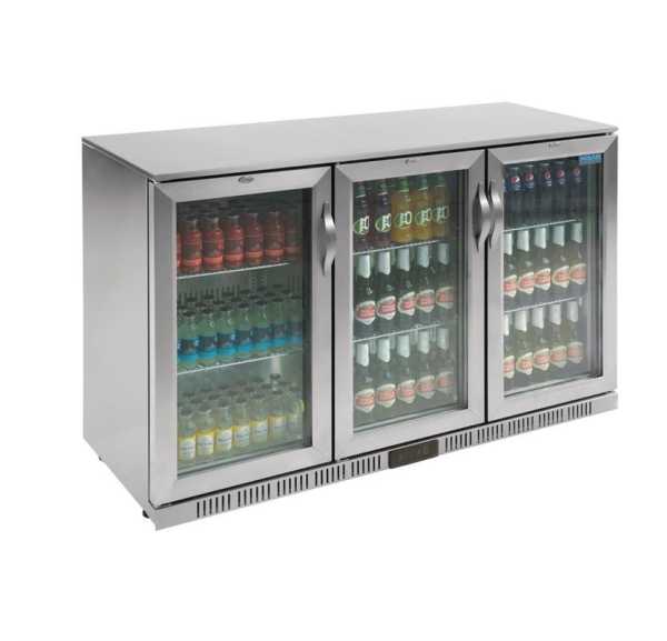 Arrière-bar trois portes pivotantes Polar Série G inox 330L