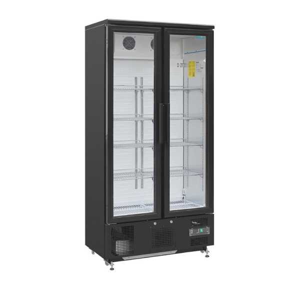 Arrière-bar vertical double porte battante Polar Série G 490L