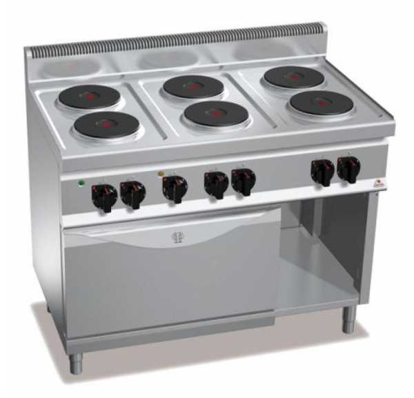 BERTO'S - Plan de cuisson 4 plaques carrees electriques BERTO'S - Plan de cuisson 4 plaques carrees electriques