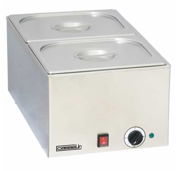 CASSELIN - Bain marie électrique à poser sans vidange avec 2 bacs Gn 1/2 - CBM2 CASSELIN - Bain marie électrique à poser sans vidange avec 2 bacs Gn 1/2 - CBM2