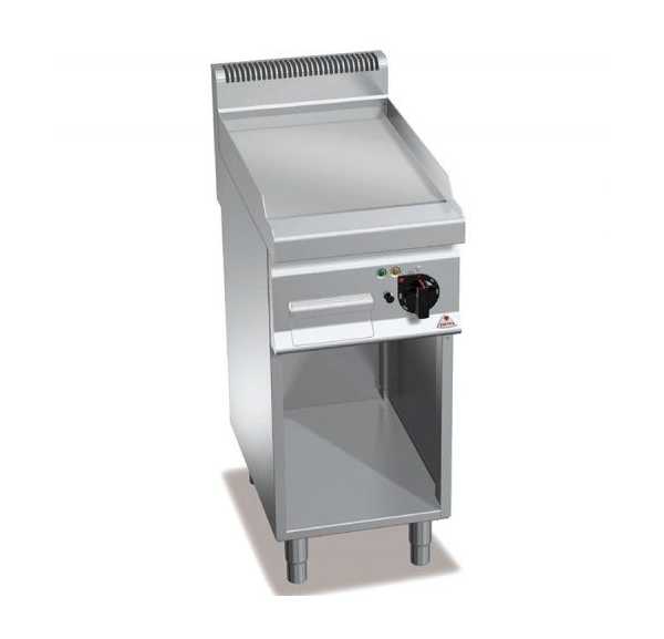 BERTO'S - Plaque à snacker lisse largeur 400 mm E7FL4MP - MACROS 700