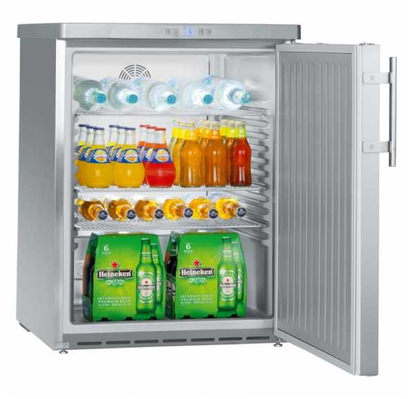 LIEBHERR - Armoire positive ventilée +1/+15°C 1 porte pleine 478x425 inox 141 litres - FKUV1660