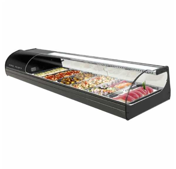 VITRINE REFRIGEREE VITREE SPECIALE SUSHI 8 x GN1/3 RS8 RW VITRINE REFRIGEREE VITREE SPECIALE SUSHI 8 x GN1/3 RS8 RW