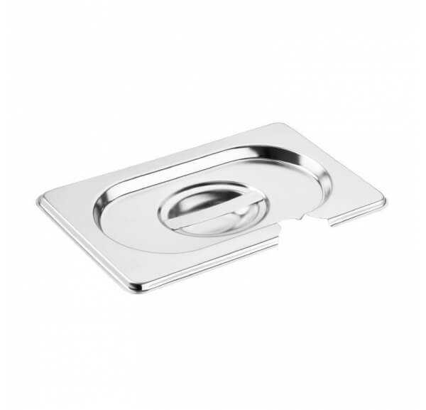 HENDI - Couvercle Inox pour Bac GN 1/1 avec encoche pour ustensiles - CB170