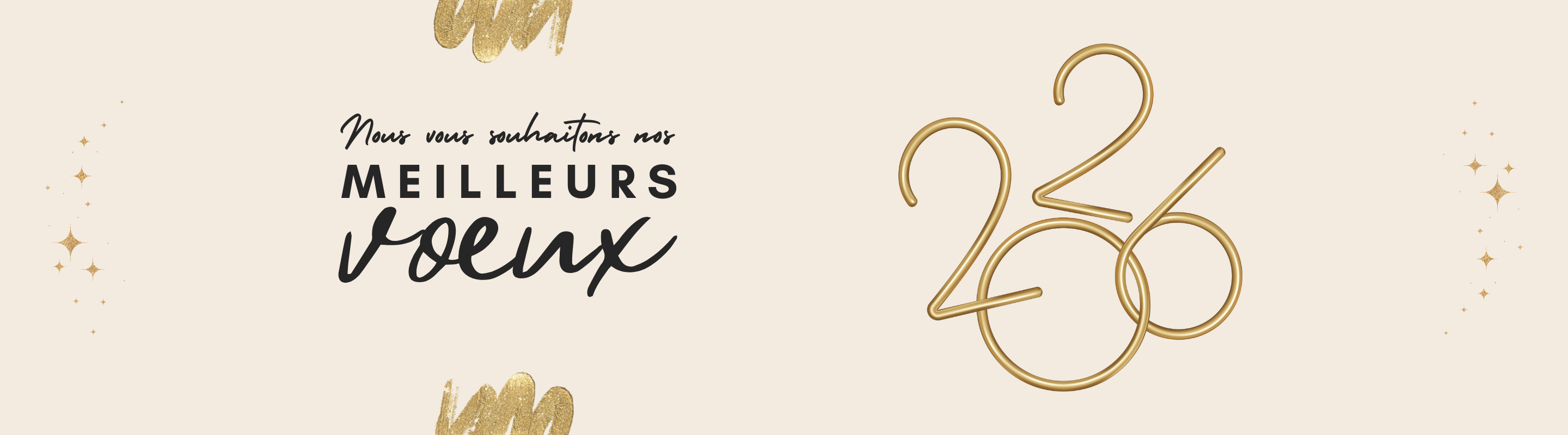Nous vous souhaitons nos meilleurs voeux 2026 !