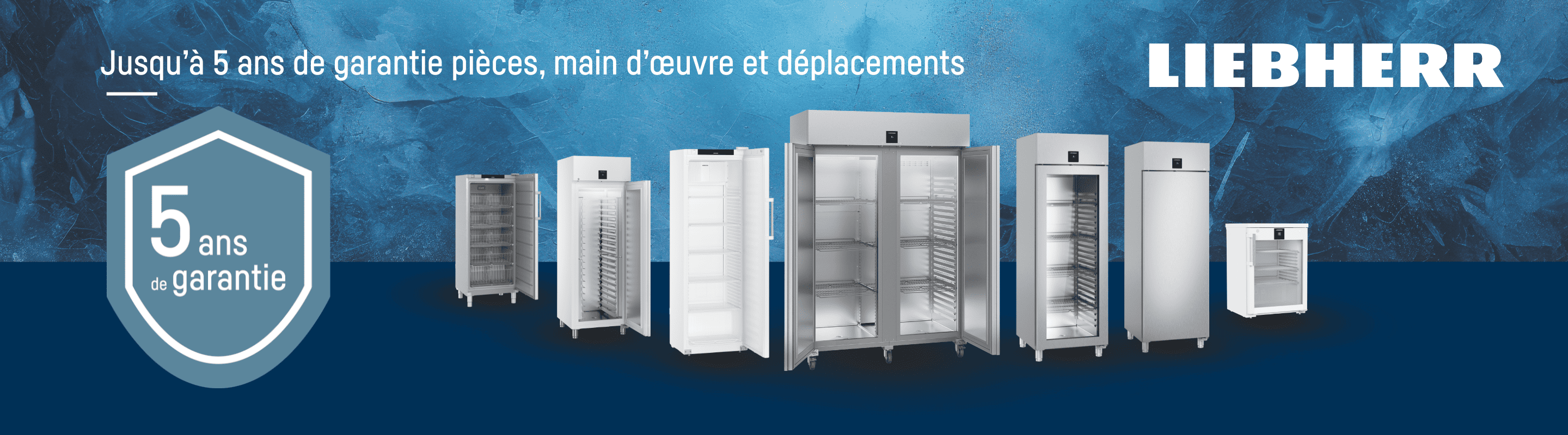 Bénéficiez de la garantie 5 ans pièces, main d'oeuvre et déplacement sur votre armoire Liebherr